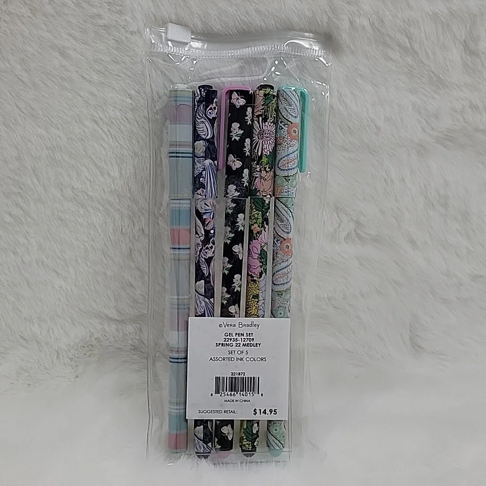 Vera Bradley Gel Pen Set Spring 22 Medley